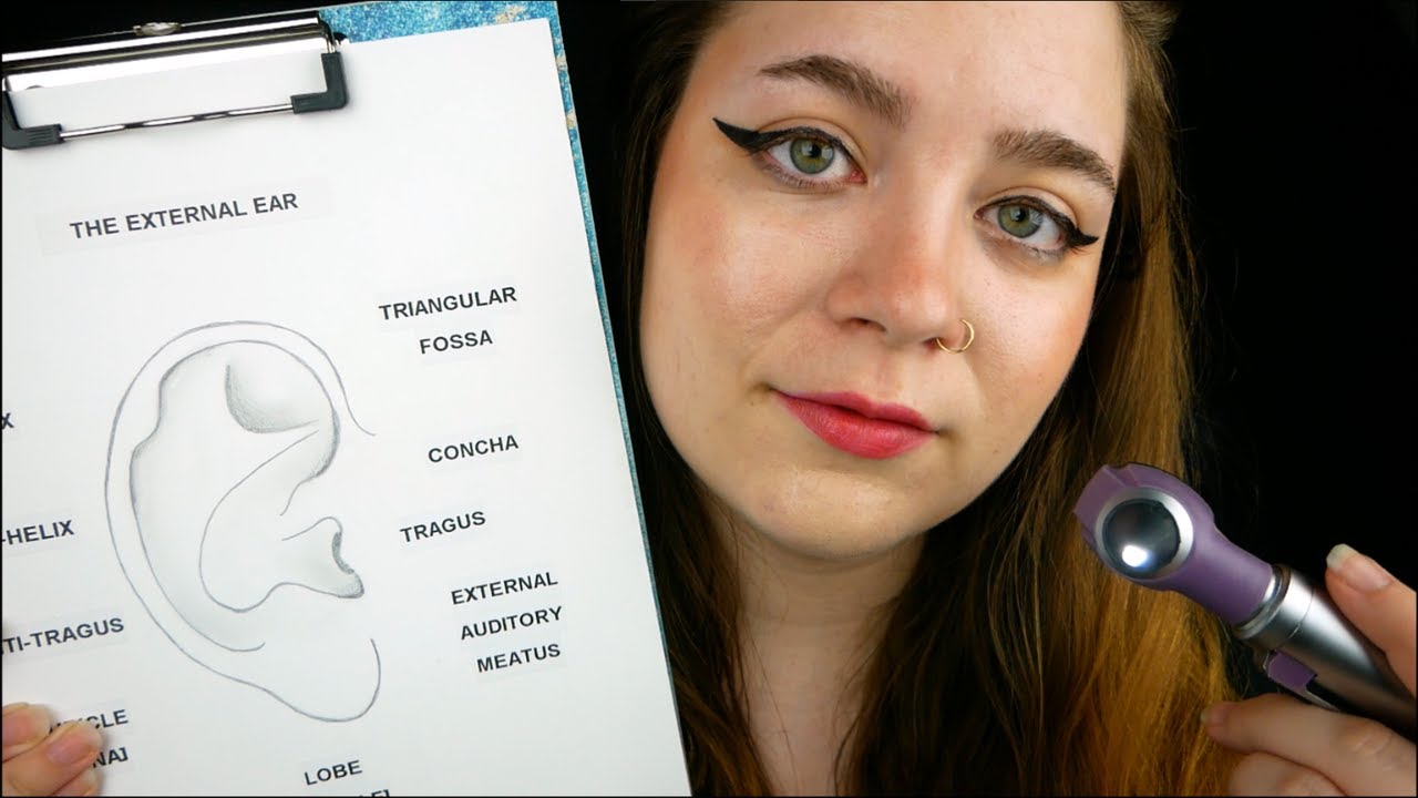 The Most Detailed Ear Examination (Otoscope, Overexplaining, Palpation, Hearing Tests) Medical ASMR