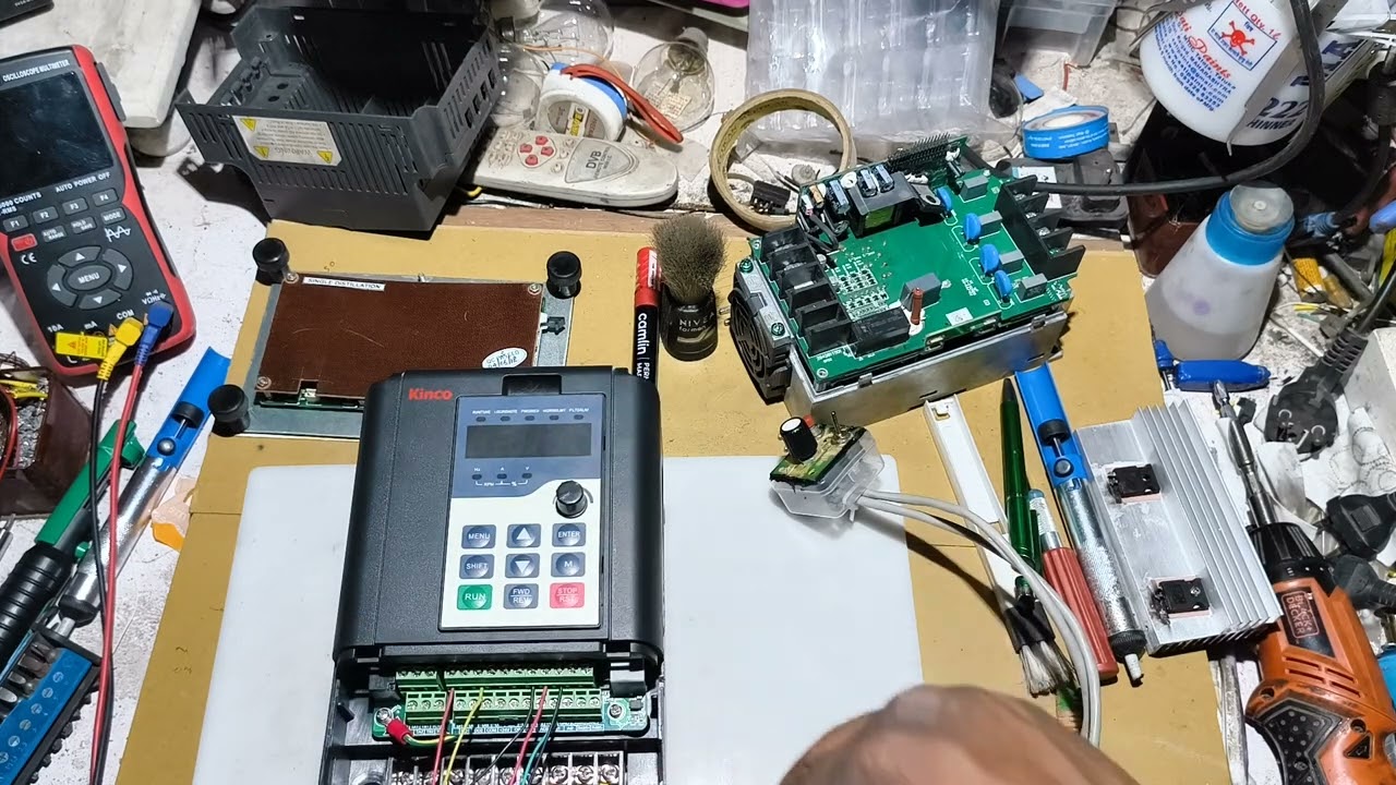 Kinco Drive Repaired and Programming For Inching Process, Fault is External Potentiometer (POT) Fail