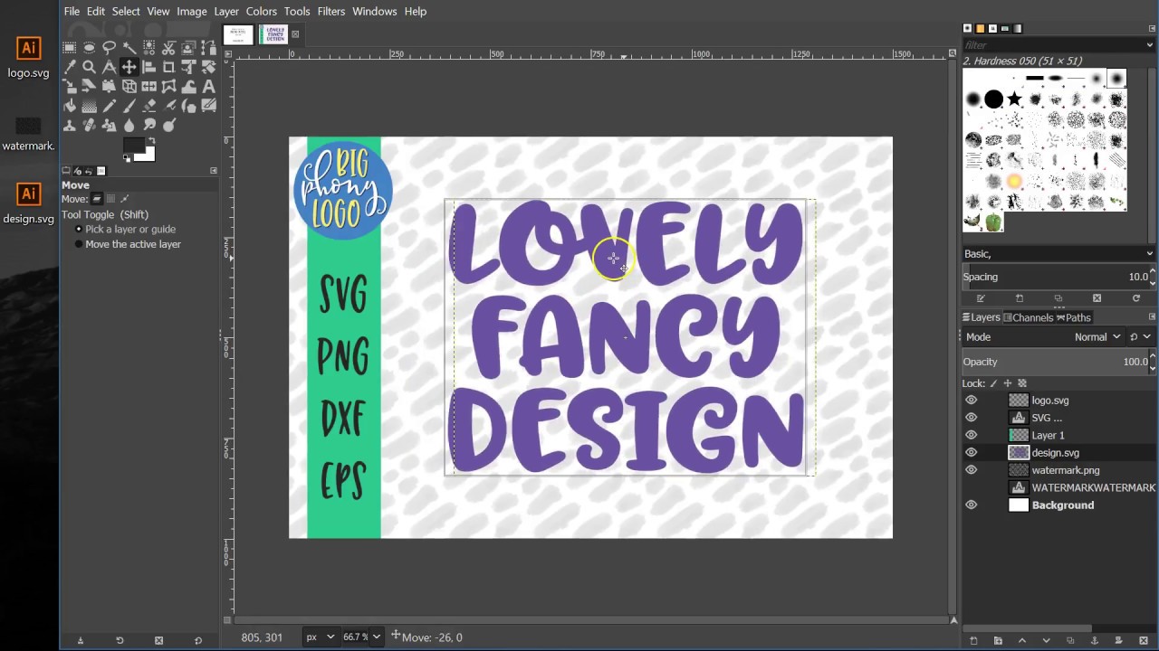 Creating a Template for Promo Images in GIMP
