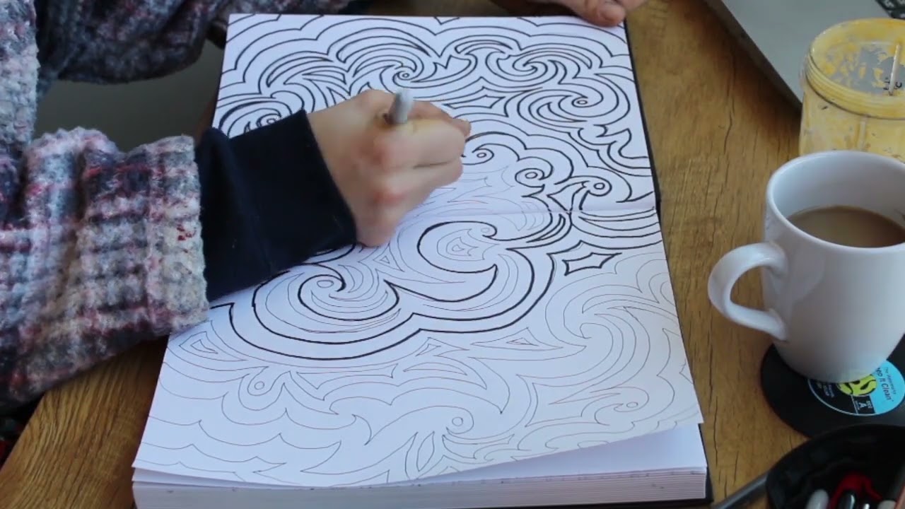 Big doodle #3 | long version | small table art