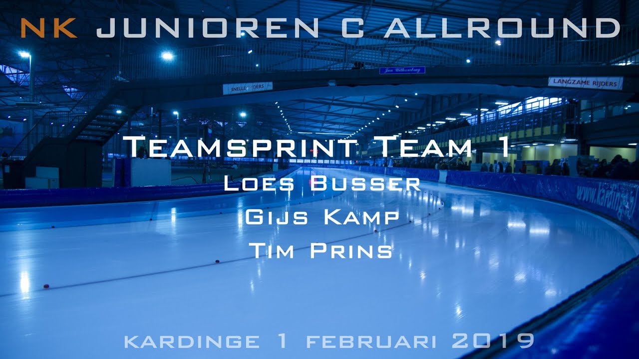 Teamsprint Team 1 NK Junioren C Allround 2019