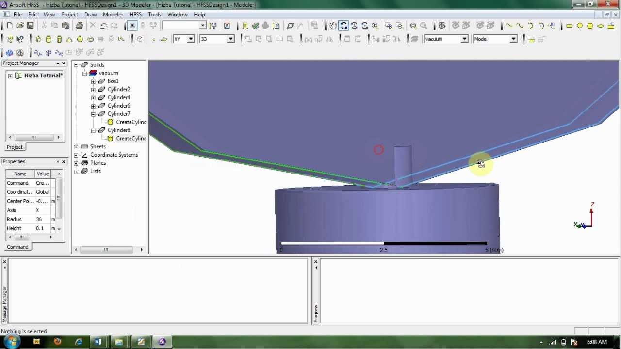 Making Antenna (Patch, Substrat) Using Ansoft HFSS 13