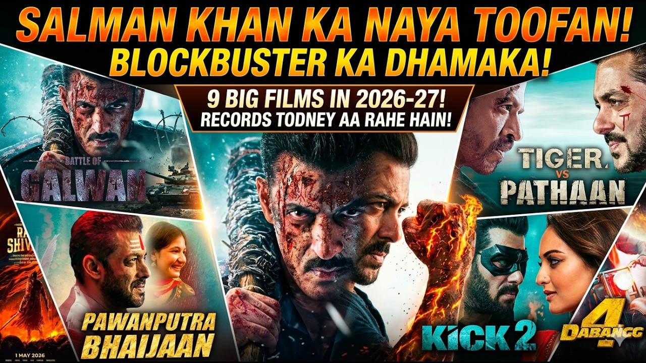 Salman Khan Upcoming Movies 2026 & 2027 | Atlee, Tiger Vs Pathaan | 10 Mega Blockbusters Ready!!