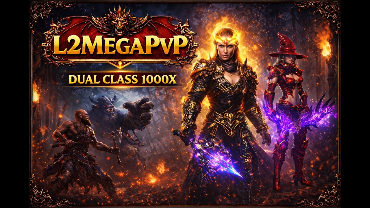 🔥OPEN TODAY!🔥L2 MEGAPVP Dual Class 🔥 Lineage 2🔥Braself🔥 !server !interface !dyes