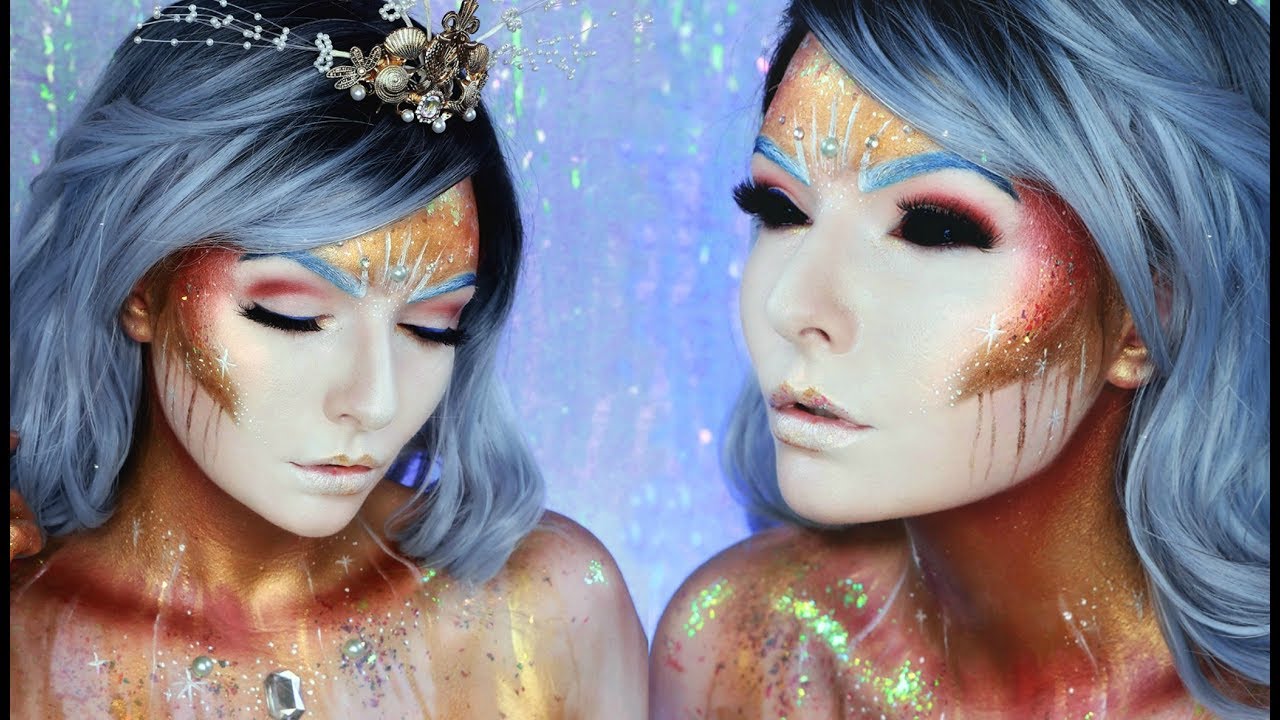 Avant Garde Golden Mermaid Makeup Tutorial