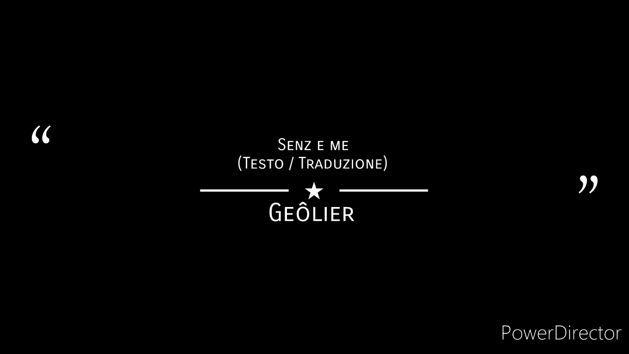 Geôlier - Senz e me (testo/traduzione)
