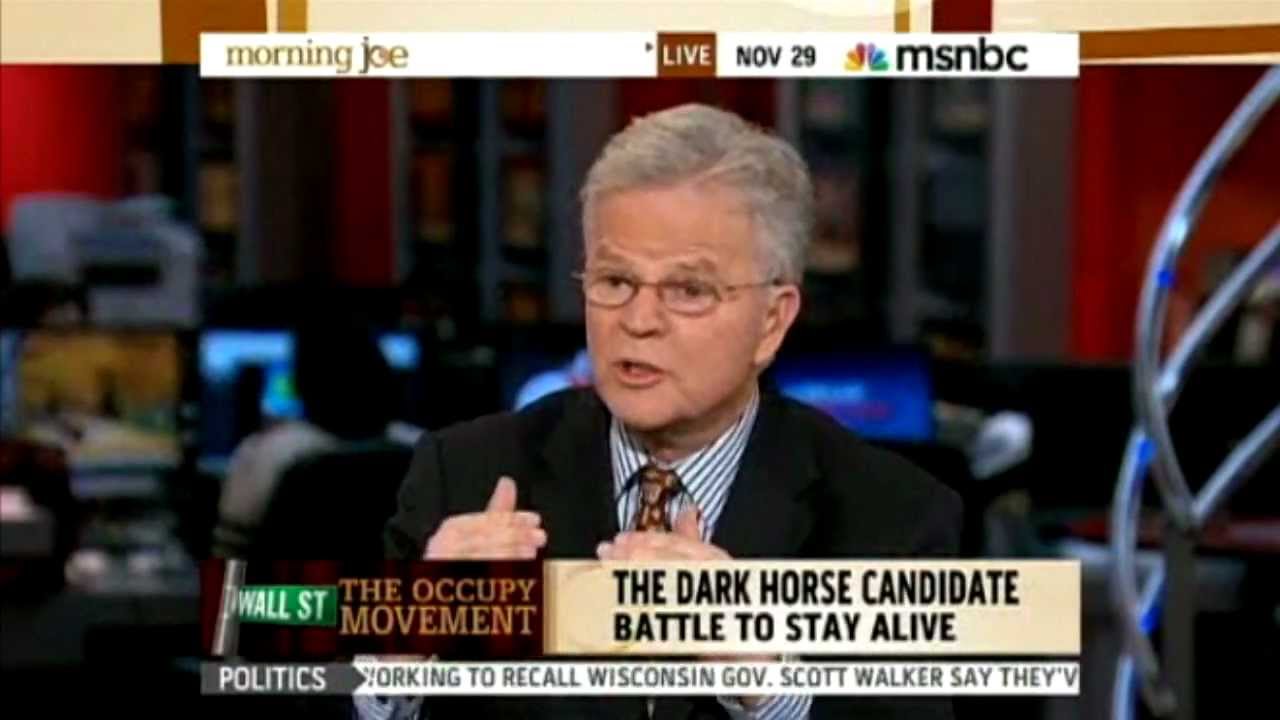 "Goldman friggin' Sachs" - Gov. Buddy Roemer on MSNBC's Morning Joe