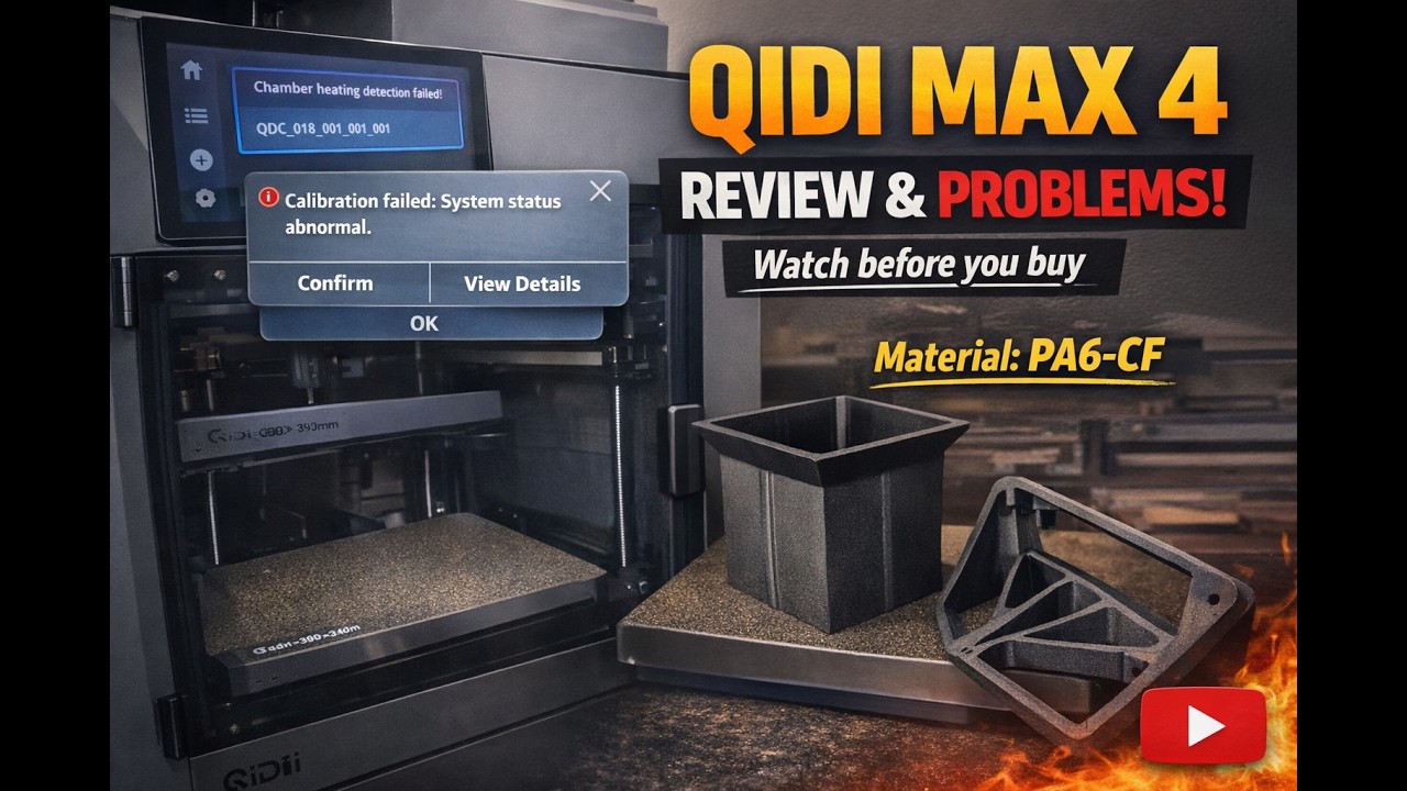 QIDI Max 4 Review — The Problems You NEED To See (Watch Before You Buy)