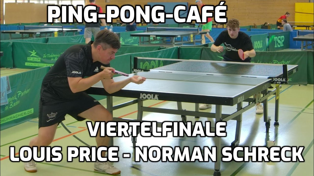 Ping-Pong-Café - Viertelfinale Louis Price - Norman Schreck