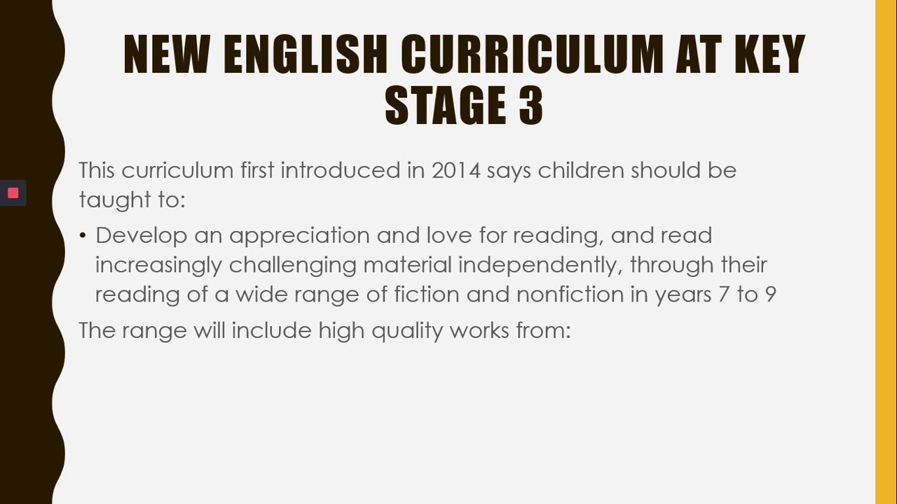 3   KS3 English Information