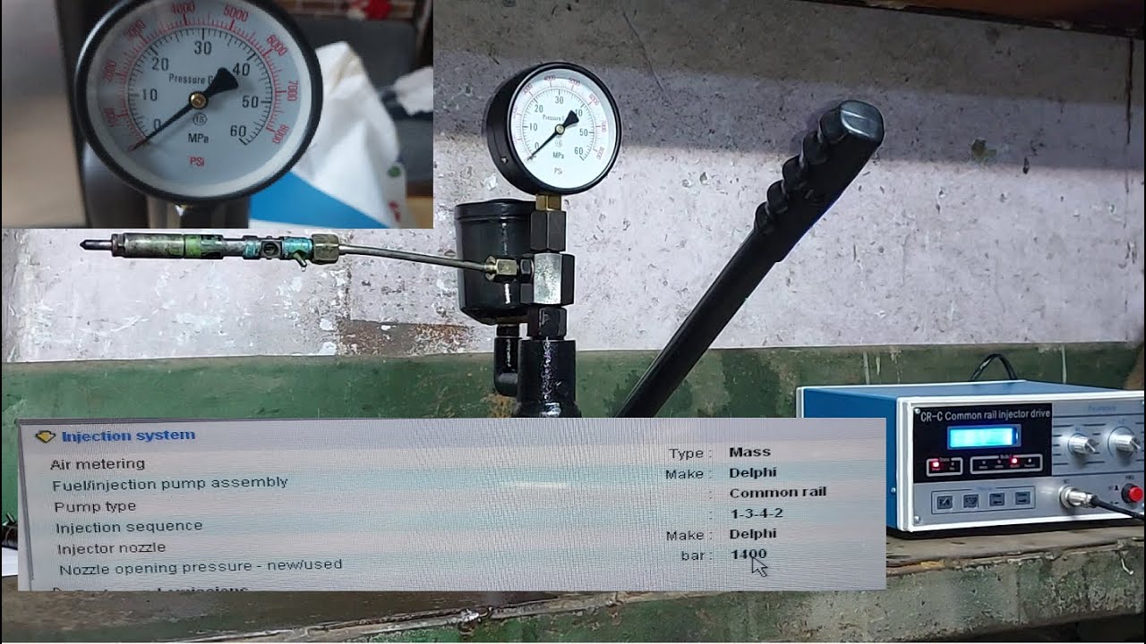 Utilizare tester injectoare / Use tester injectors CR-C