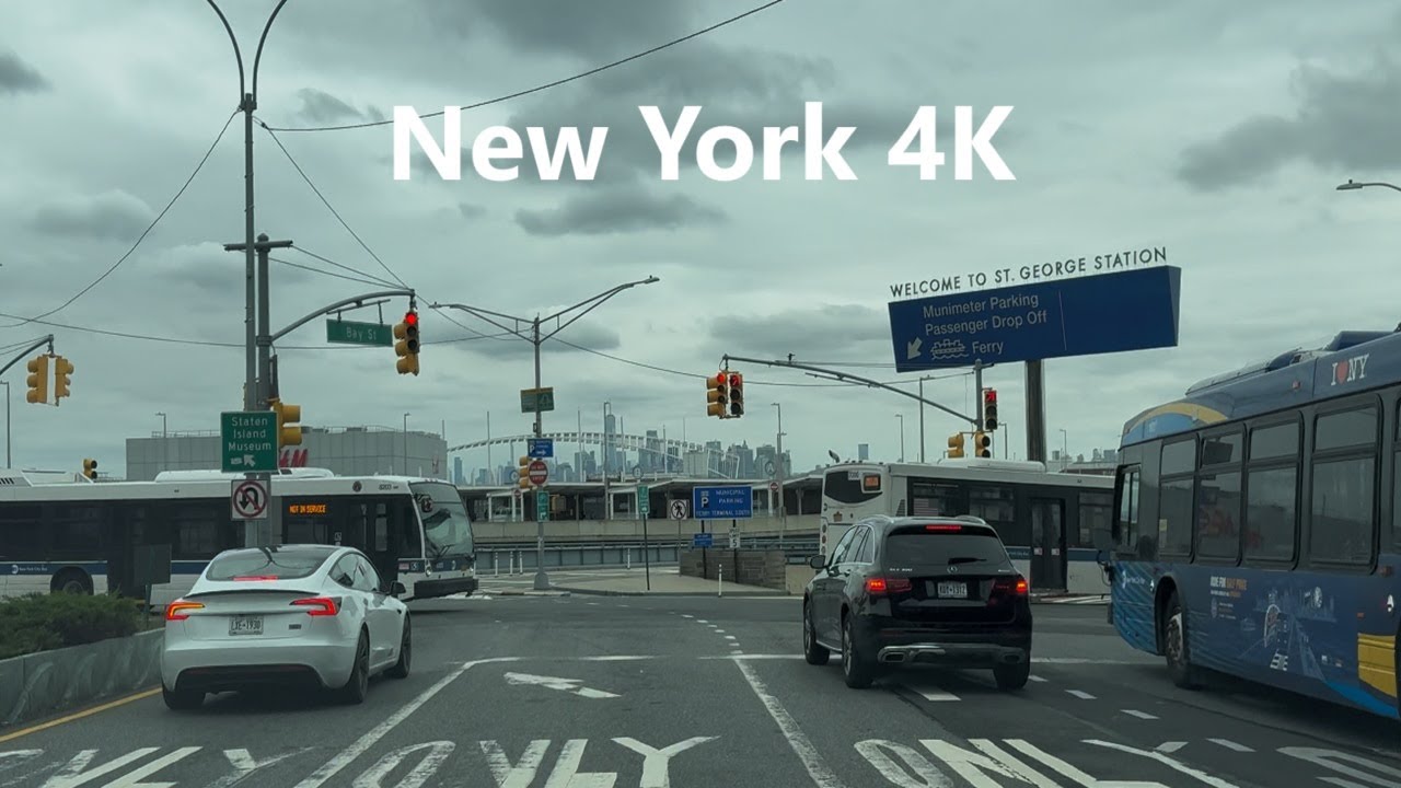 4K New York - Driving tour of Staten Island, ( Street #2 )