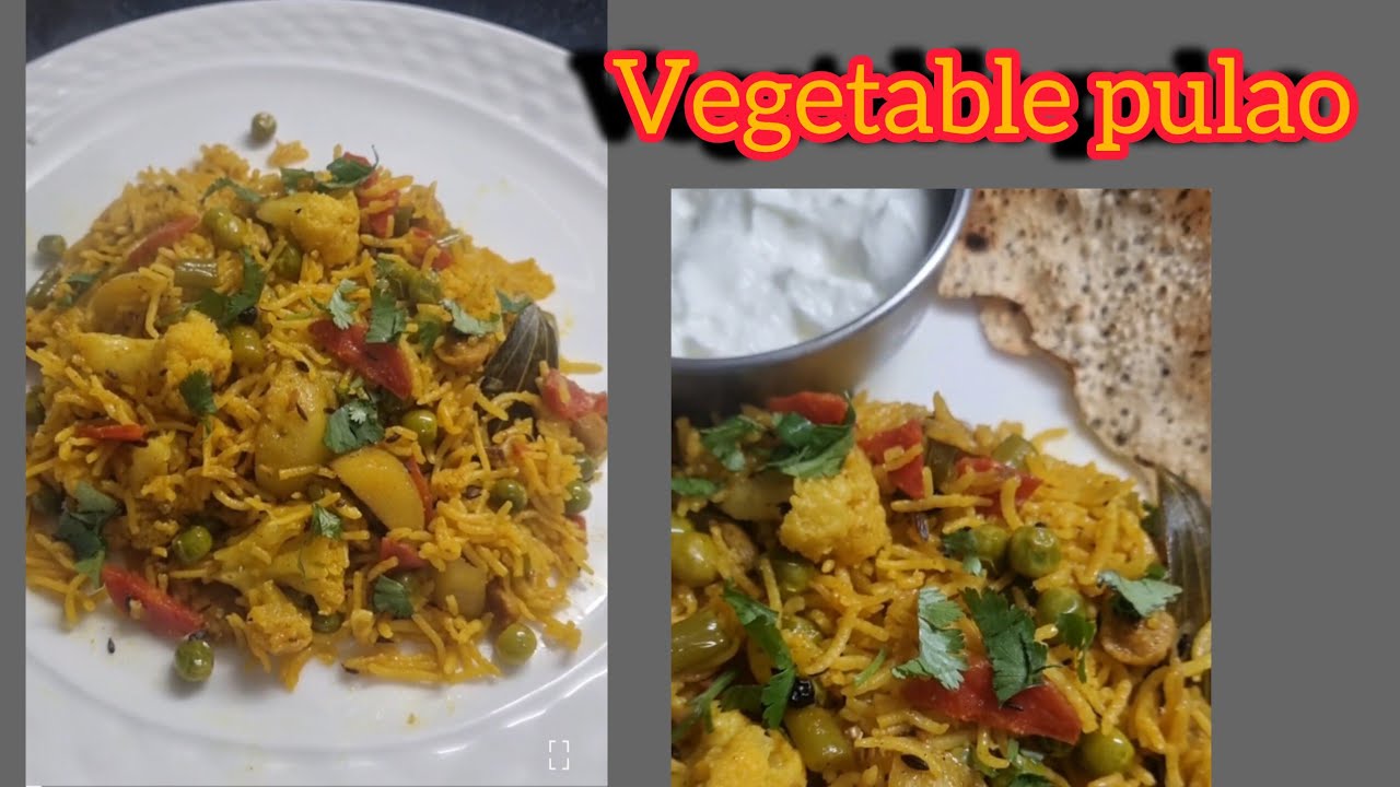 Vegetable pulav with tomato chutney#recipe #mycooking