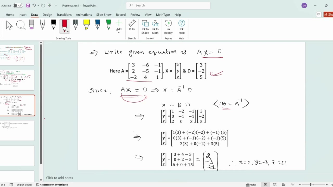 Matrices And Determinants