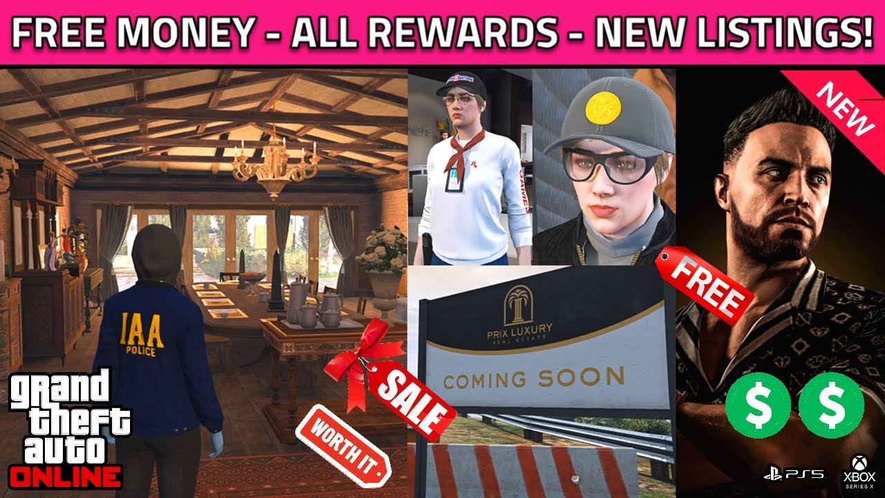GTA 5 Online Gold Tier Rewards Update! NEW Mansion Prix Luxury Listings Missions Bonus! GTA 5 Update
