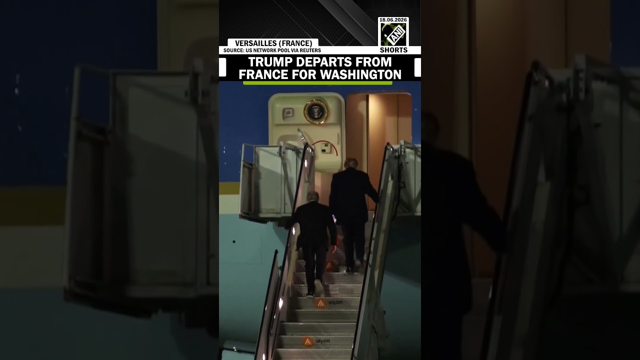 Trump Leaves France En Route to Washington Following G7 Summit Engagements