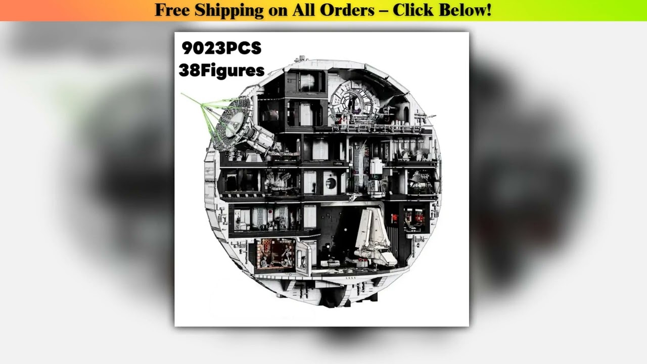 In Stock 9023pcs Disney Death Star Building Blocks Bricks MOC-75419 Model Toys For Children Adult