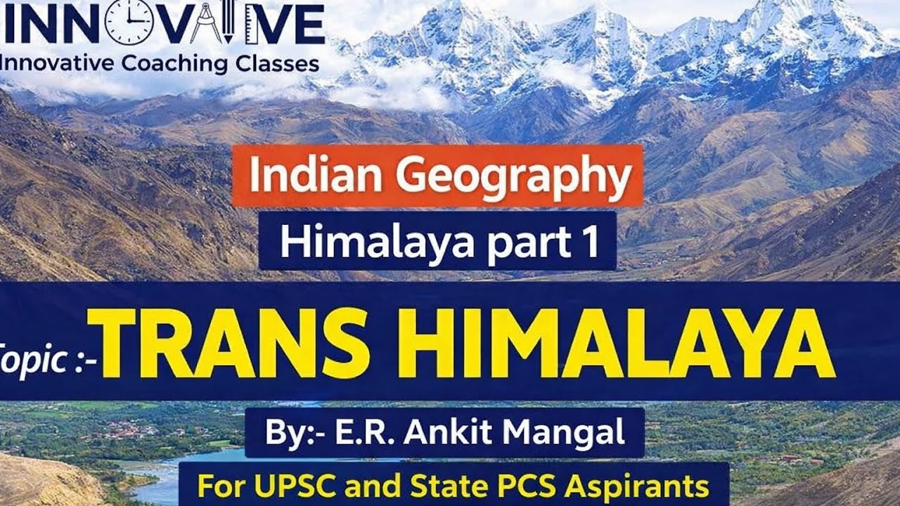 Indian Geography | Himalaya Part 1 – Trans Himalaya Explained | UPSC & State PCS