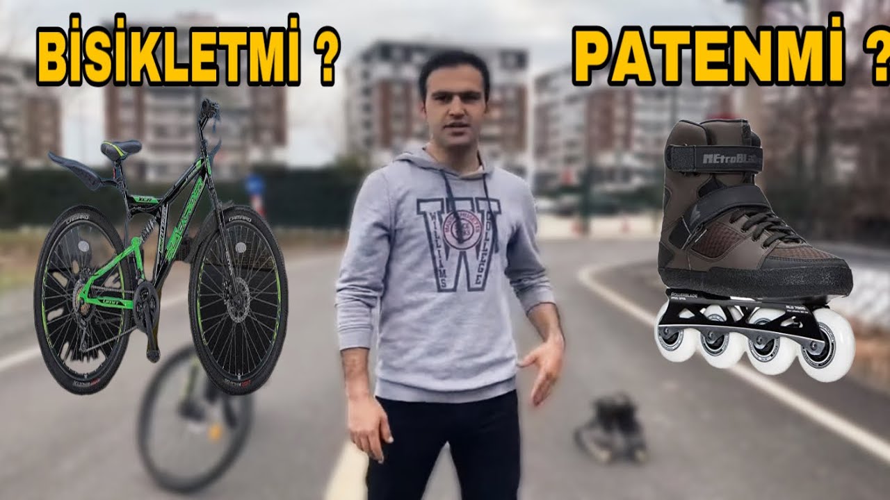 PATEN VS BİSİKLET HANGİSİ DAHA HIZLI ? #paten #bisiklet  #yaris