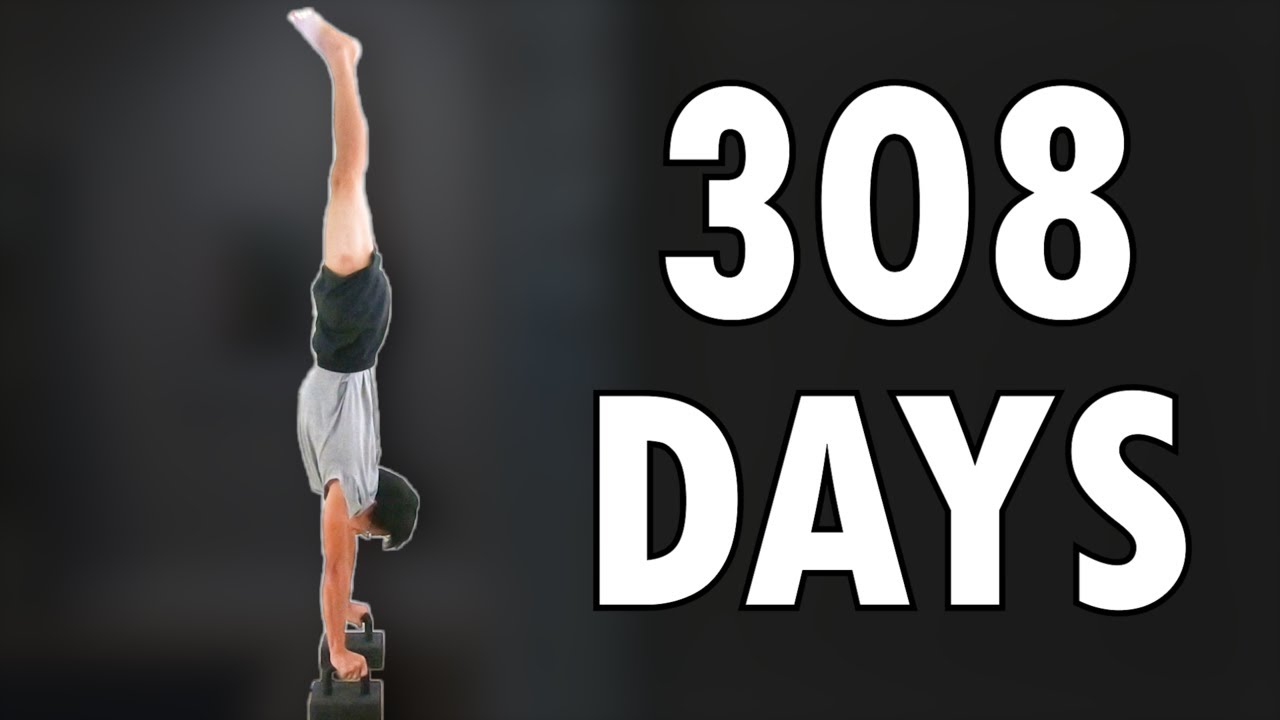 This Average Guy Learns the Handstand on Parallettes in 308 Days