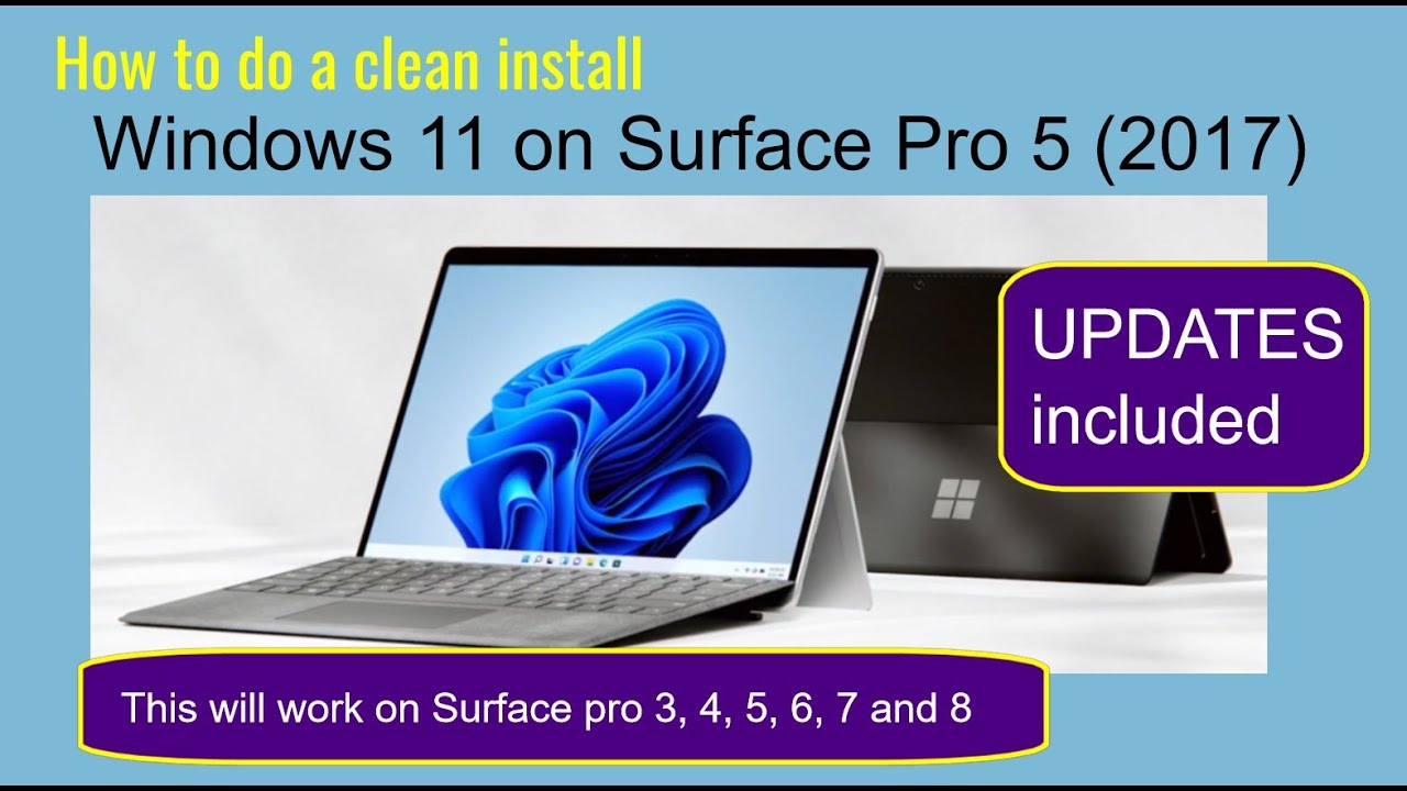 Как выполнить чистую установку Windows 11 на любом Surface Pro