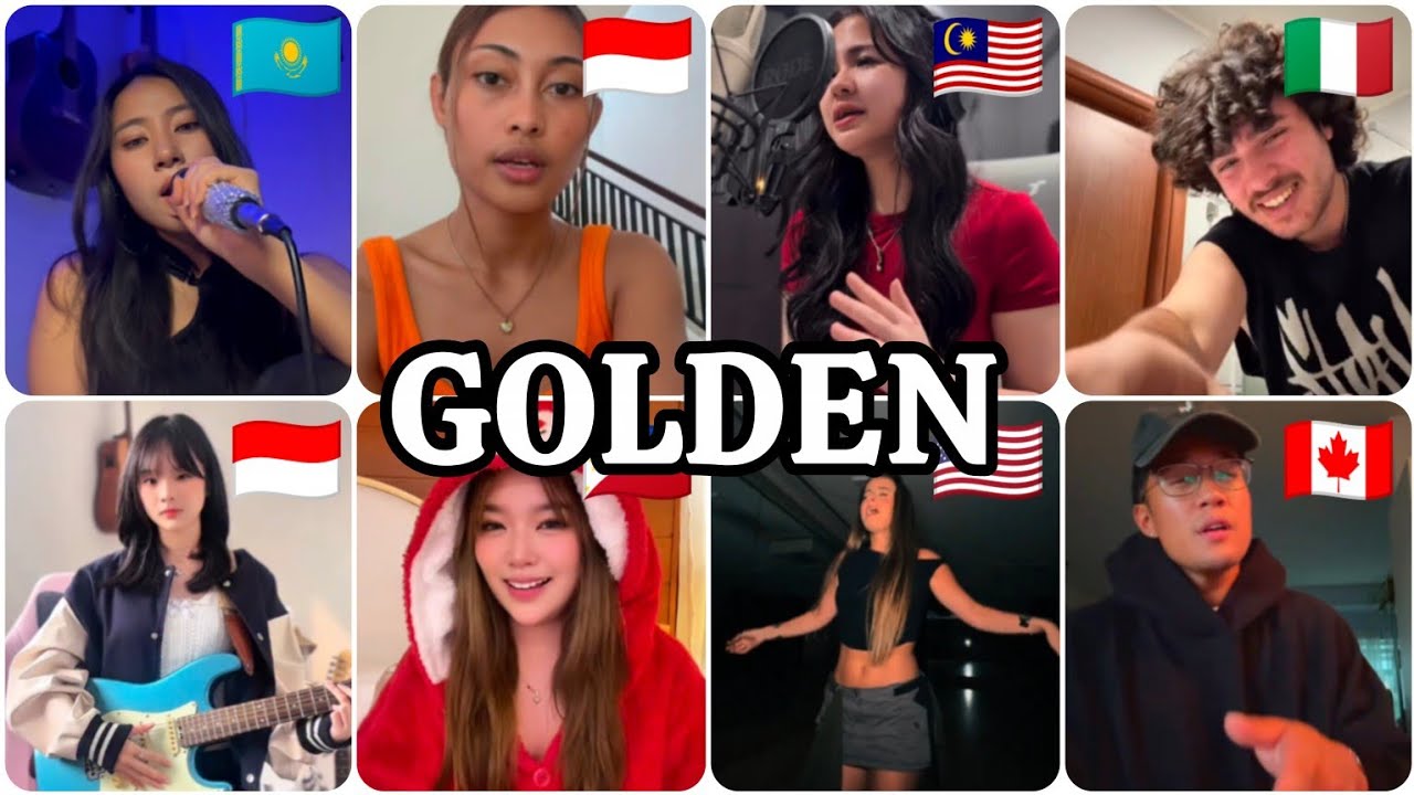 Golden - HUNTR|X  | Who sang it better comment - kpopdemonhunters cover By Different counties