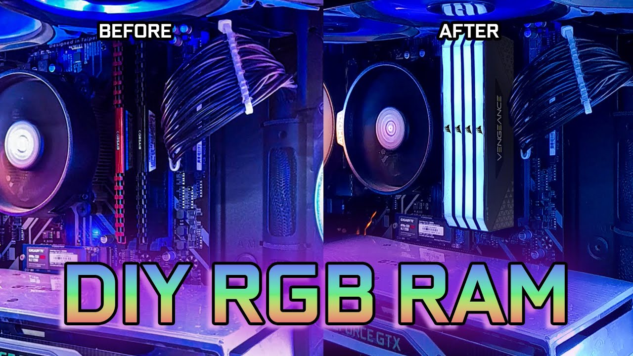 RGB-память своими руками | Превращаем старые планки памяти в RGB-память