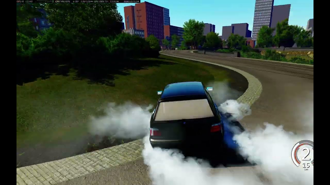 Asseto Corsa Drift and Chill - BMW E36 Touring -- POV -  No Comments - Logitech G29 - Cambio H.