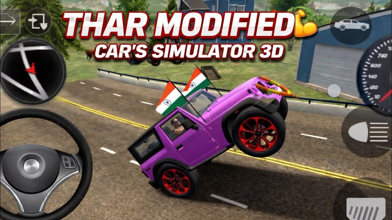 MAHINDRA THAR 4×4 GADI WALA GAME CARS SIMULATOR 3D GAMEMING 💪