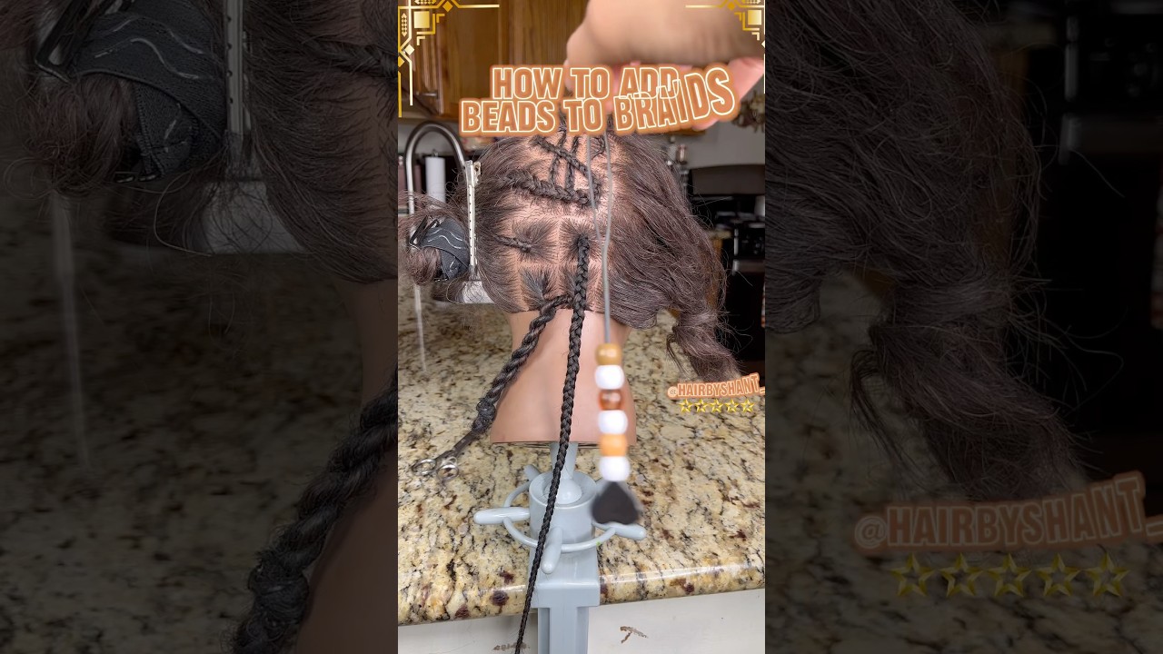 How To Add Beads To Your Braids ⭐️