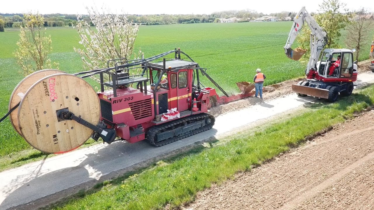 Trancheuse à l'Enfouissement des Câbles électriques| Charente-Maritime