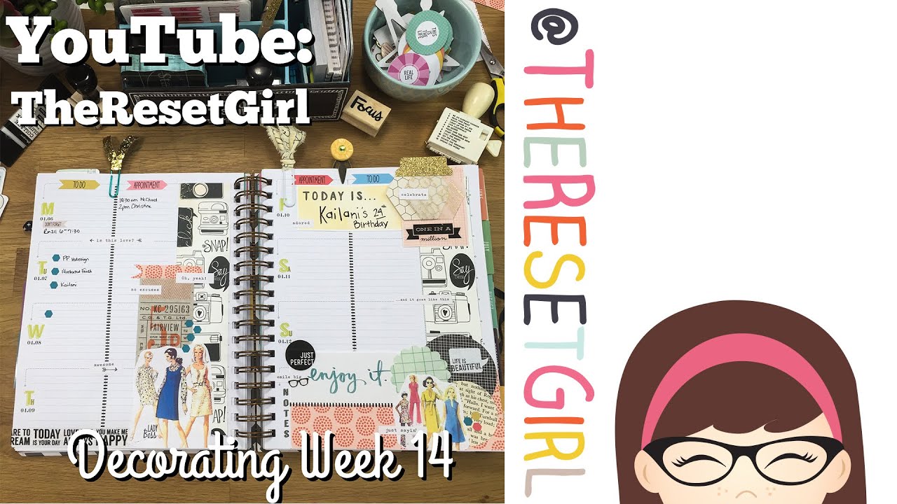 TheResetGirl’s InkWELL press Planner: Decorating Week 14