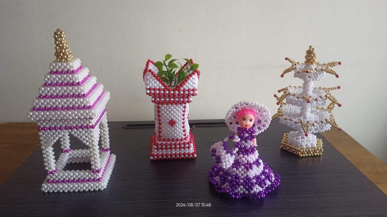 Beaded work | # beaded items #diy #pearl #moti work