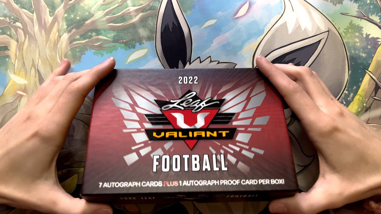 CRAZY 1/1 QB AUTO! ASMR Clueless Girl Opens a 2022 Leaf Valiant Hobby Box of Cards Taps & Whispers