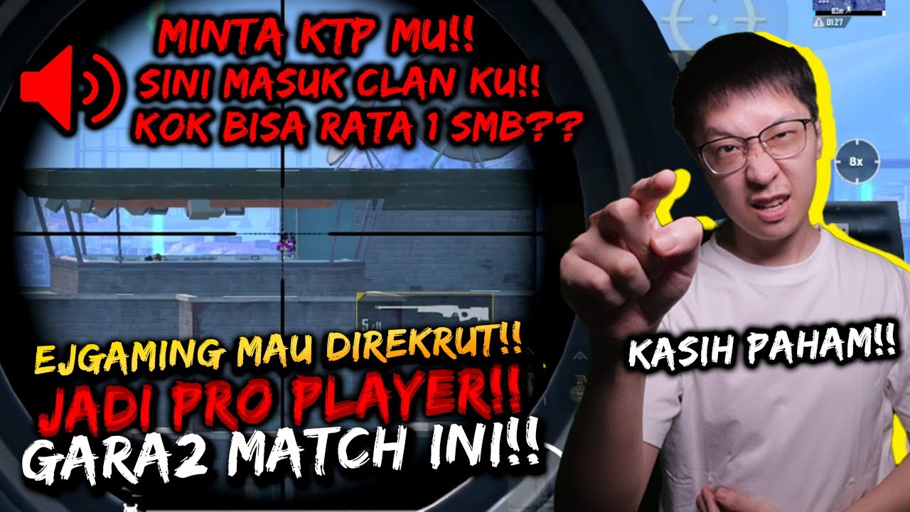 AKHIRNYA MAU DIREKRUT JADI PRO PLAYER!! 1 SMB RATA TEMEN SAMPE MINTA KTP!!  | PUBG MOBILE