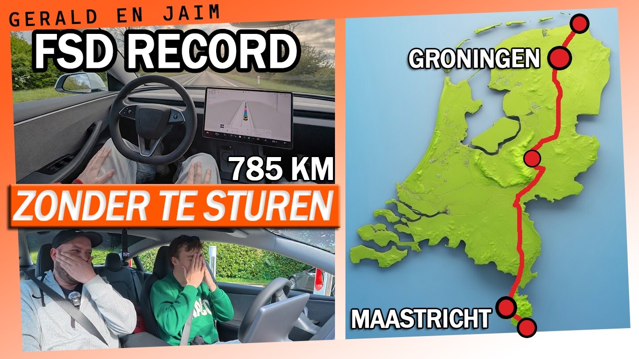Wij reden 785 Km met FSD: De langste Tesla test in Nederland ooit! (Noord naar Zuid)