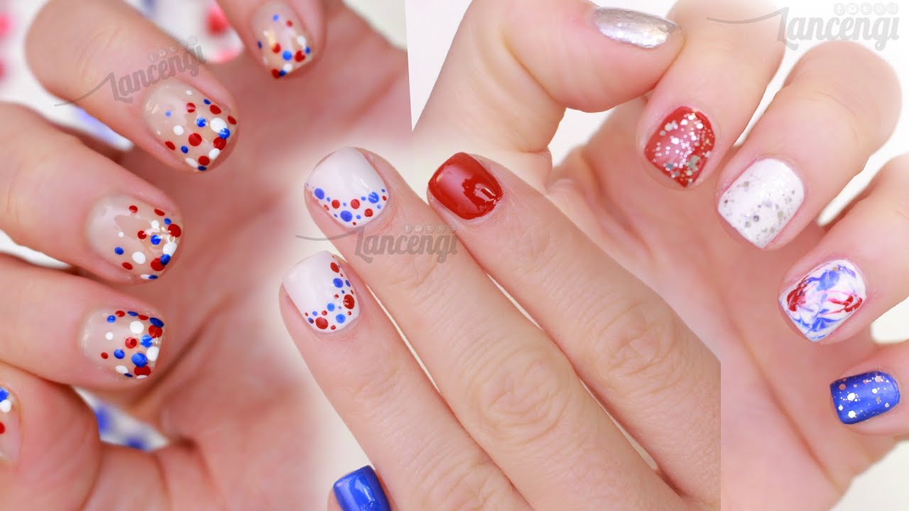 DIY Memorial Day Nail Art !!! ☆ Three Cute & Easy Designs! + CONTEST TIME