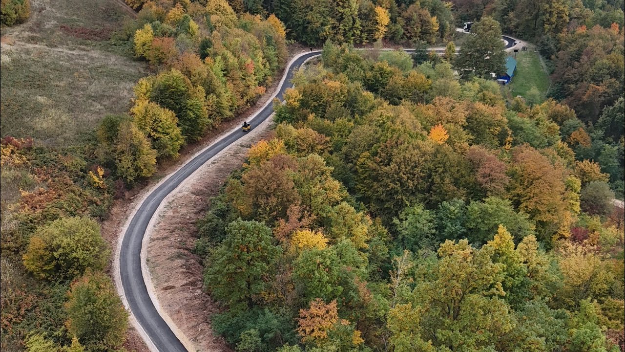 🛣️ Novi asfalt prema Ratišu! Pogled iz zraka – Kruševica – Ratiš | 4K Ultra HD