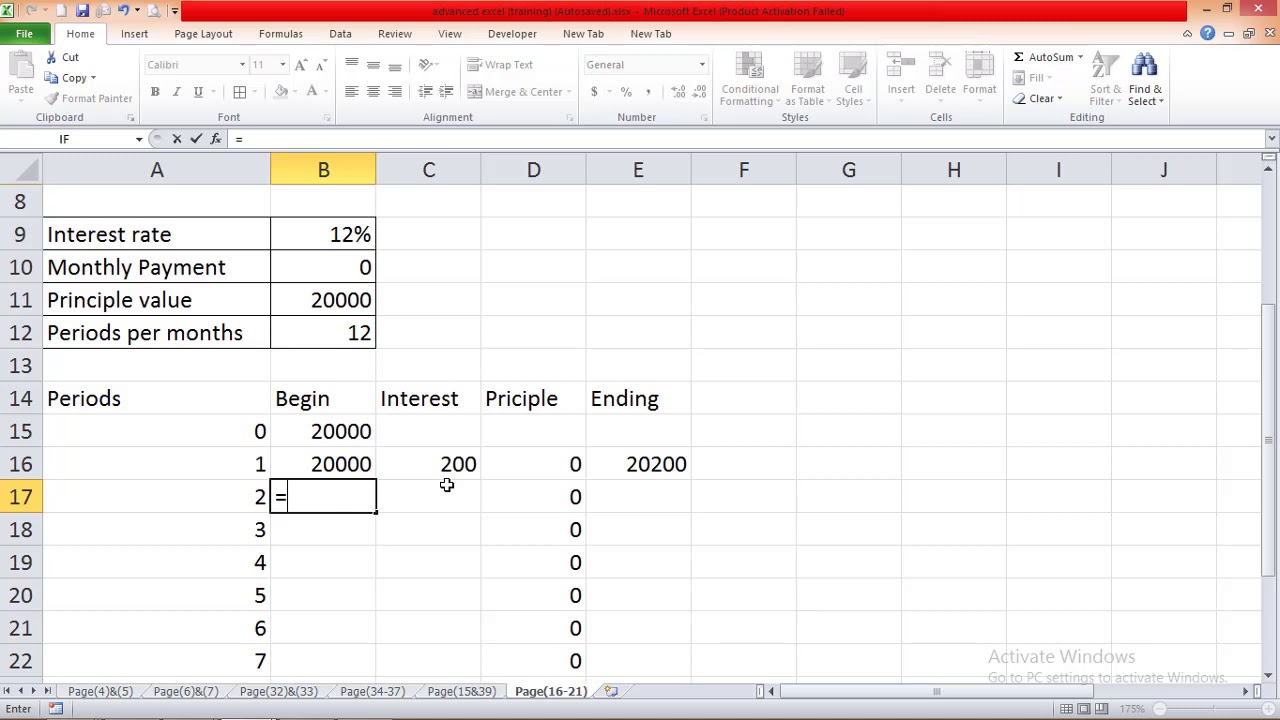 Advanced Excel (Bank and Microfinance Function)