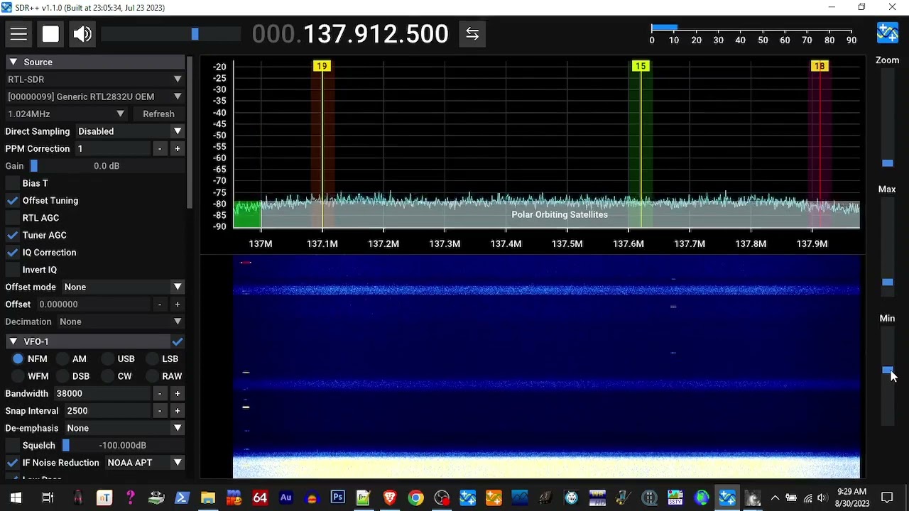 Part 1 - how I do noaa apt with SDR++ and wxtoimg