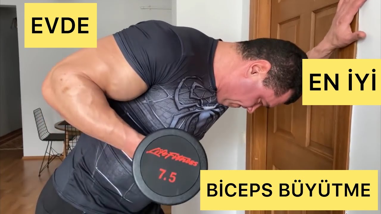 Evde En İyi Biceps Büyütme ( sadece bir dambıl ile )