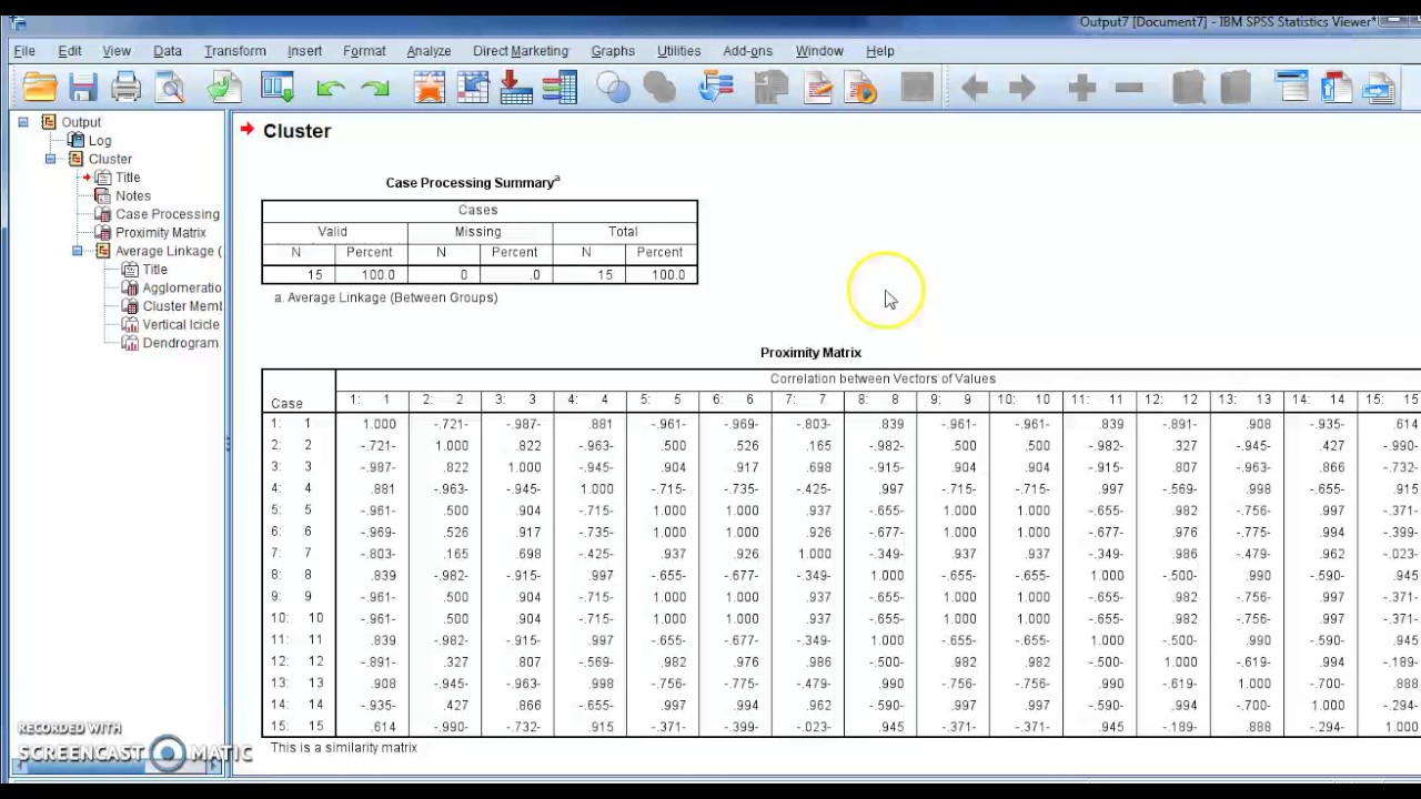 #SPSS v.23 Lesson 65  Hierarchical Cluster Analysis التحليل العنقودي الهرمي