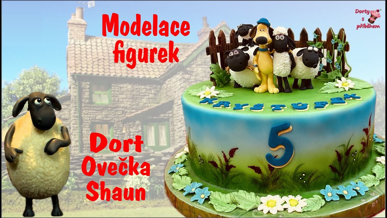 Modelace figurek na dort Ovečka Shaun