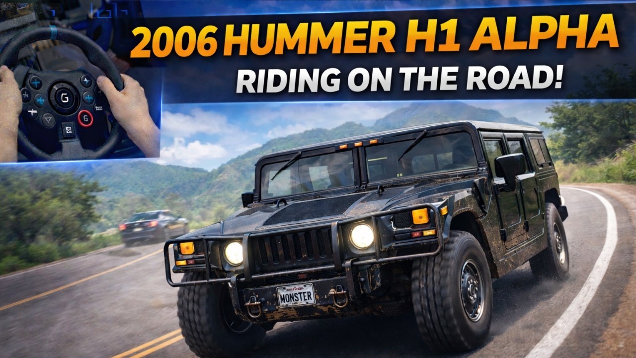 Relaxing Road Drive in 2006 Hummer H1 Alpha | Logitech G29 | Forza Horizon 5