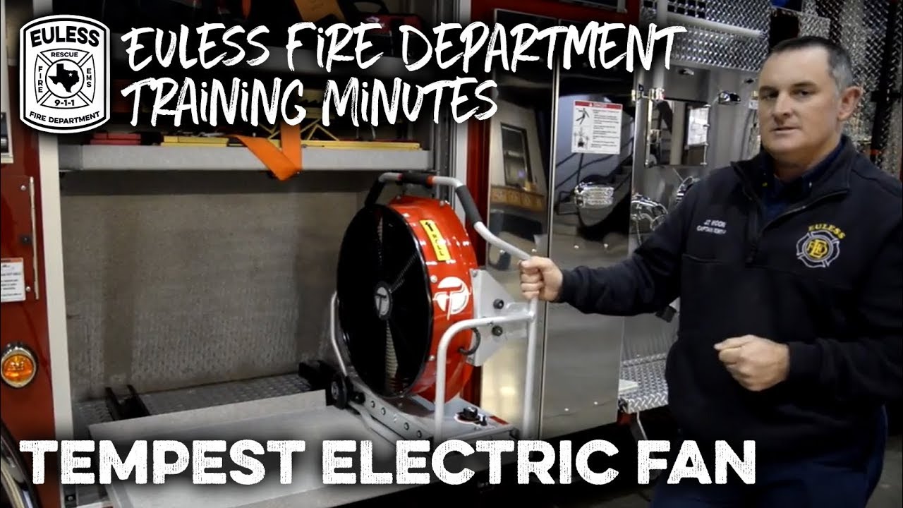 EFD Training Minutes- Tempest Variable Speed Rechargable Fan
