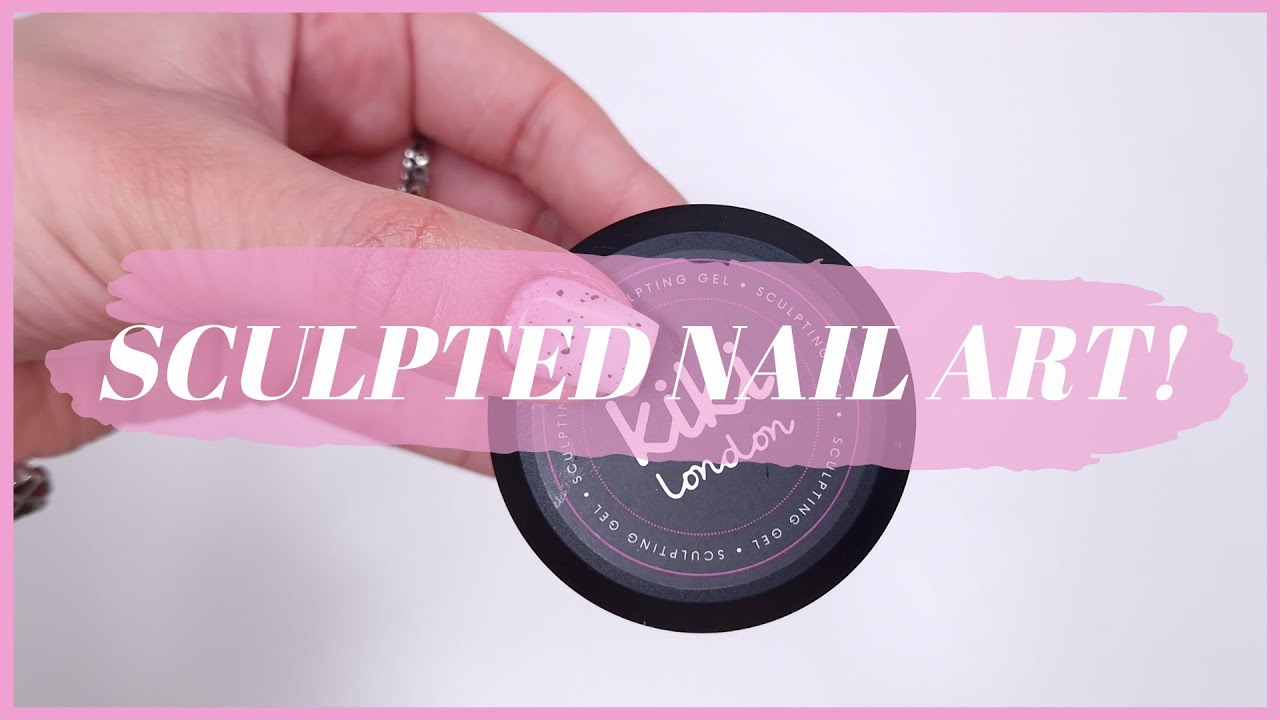 SCULPTED GEL NAIL TUTORIAL | SPRING/EASTER ENCAPSULATED NAIL ART!