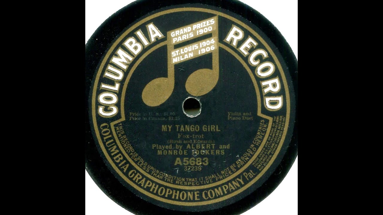 My Tango Girl  Albert and Monroe Jockers, 1915