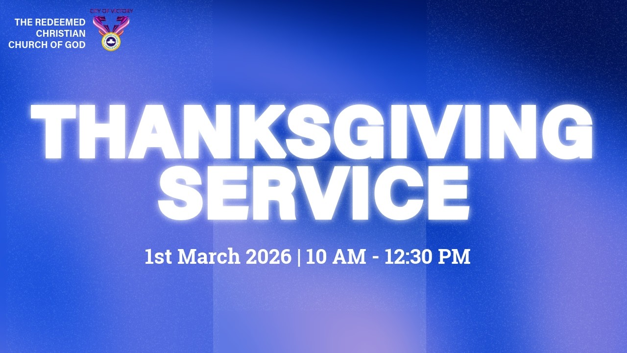 THANKSGIVING SERVICE | 01-03-26 | RCCG CITY OF VICTORY LONDON