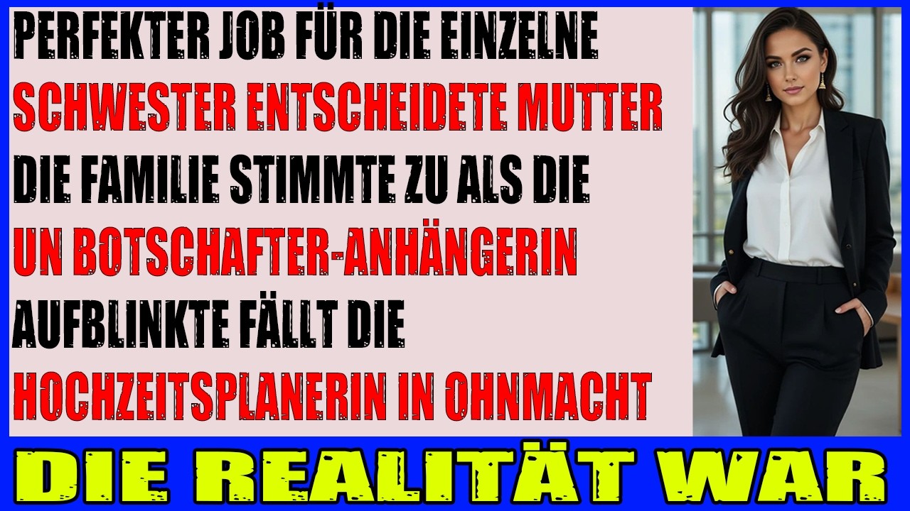 Während der Zeremonie machten sie mich zum Platzanweiser ohne das Botschafter Abzeichen zu sehen