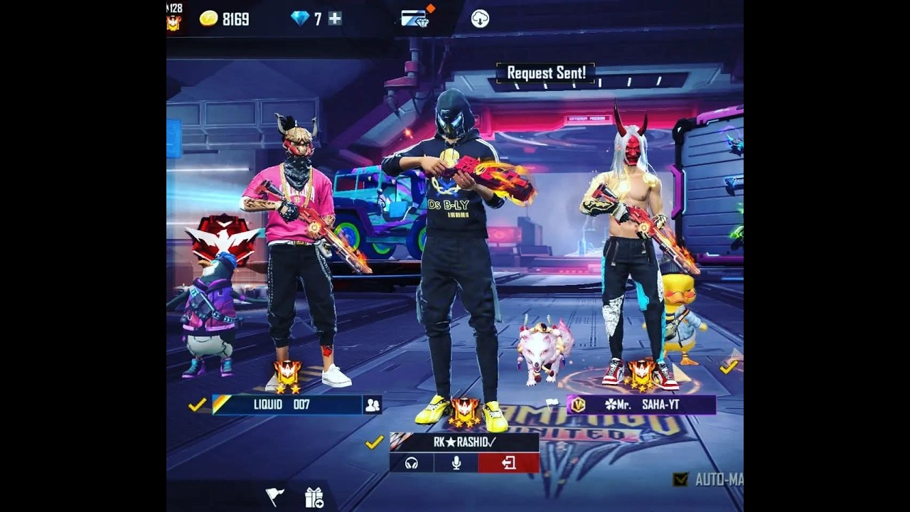 RK GAMER FF live Free fire max live streaming game play